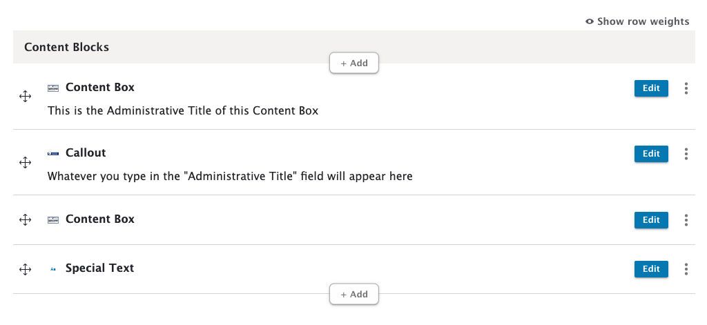 Administrative Title field changes
