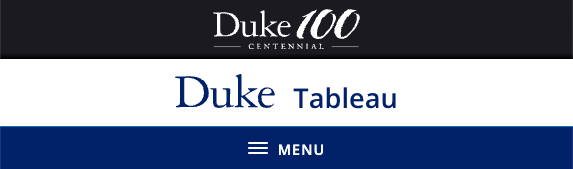 Mobile view of Duke's Centennial brand bar